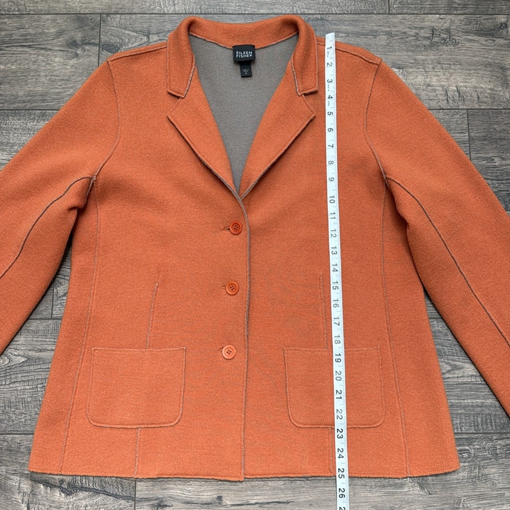 Eileen Fisher Blazer Style Sweater - Picture 8 of 12